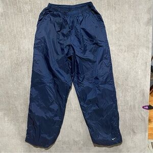 VTG 90s Y2K Nike Basketball Windbreaker Track Pants Men’s Navy Zip Ankle Baggy